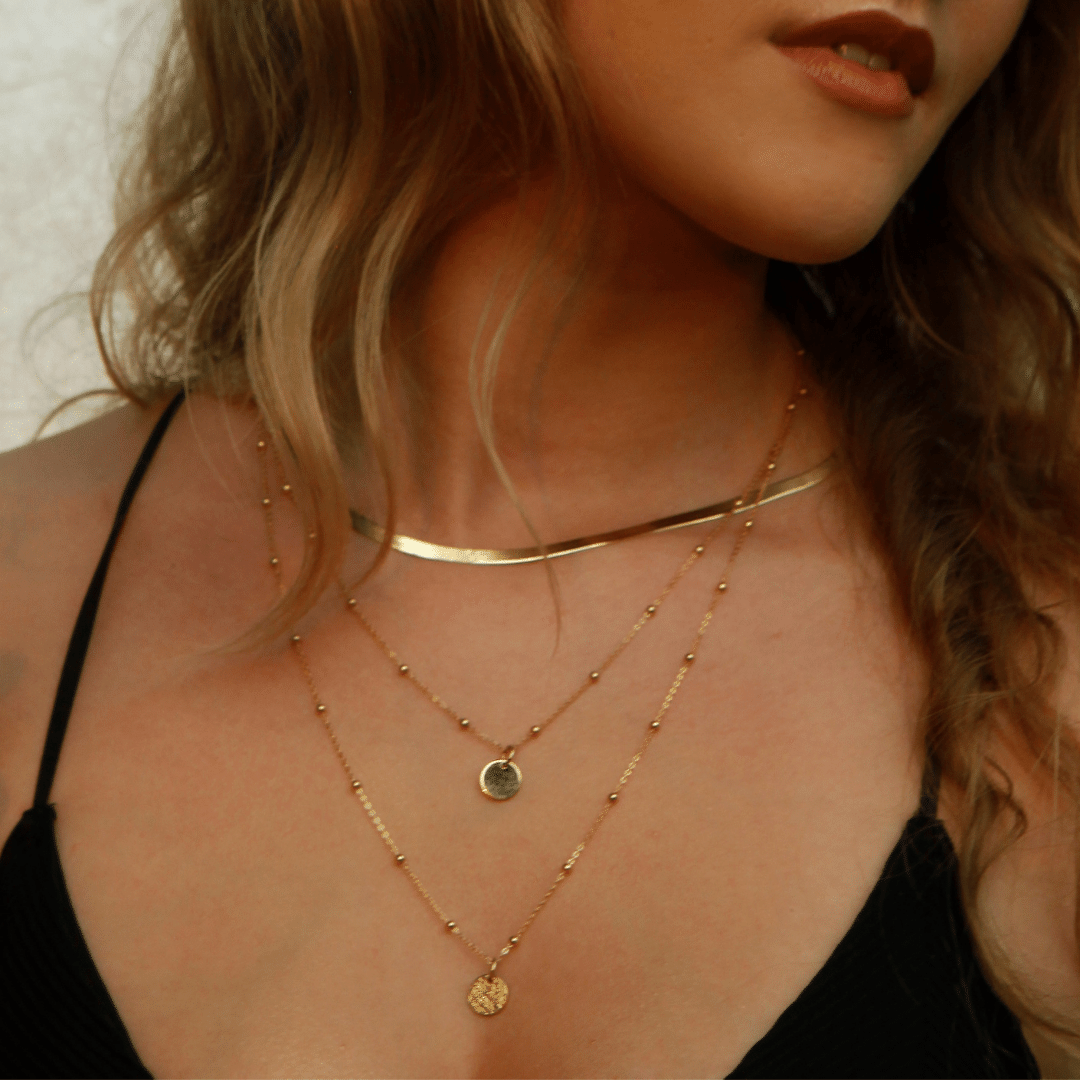 Beaded Gold Chain