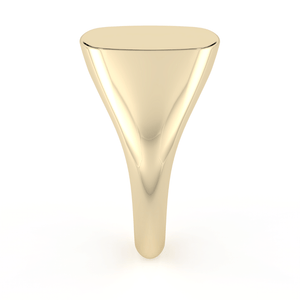 Cushion Signet Ring in Yellow Gold