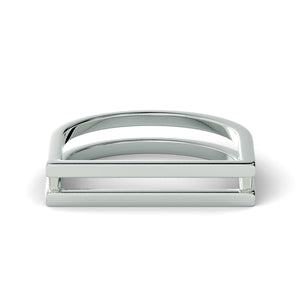 Double Bar Ring in White Gold