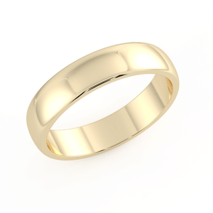Men's Comfort Fit Wedding Band in Yellow Gold