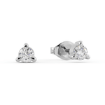 Load image into Gallery viewer, Petite Diamond Studs in White Gold
