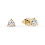 Load image into Gallery viewer, Petite Diamond Studs in Yellow Gold
