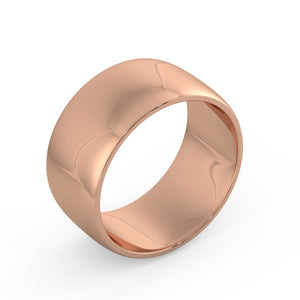 Cigar Band in Rose Gold 9mm