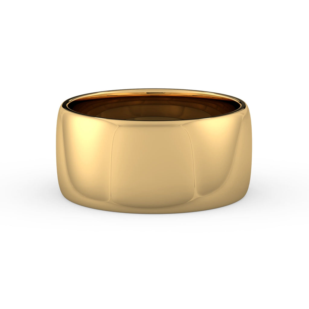 Cigar Band in Yellow Gold 9mm