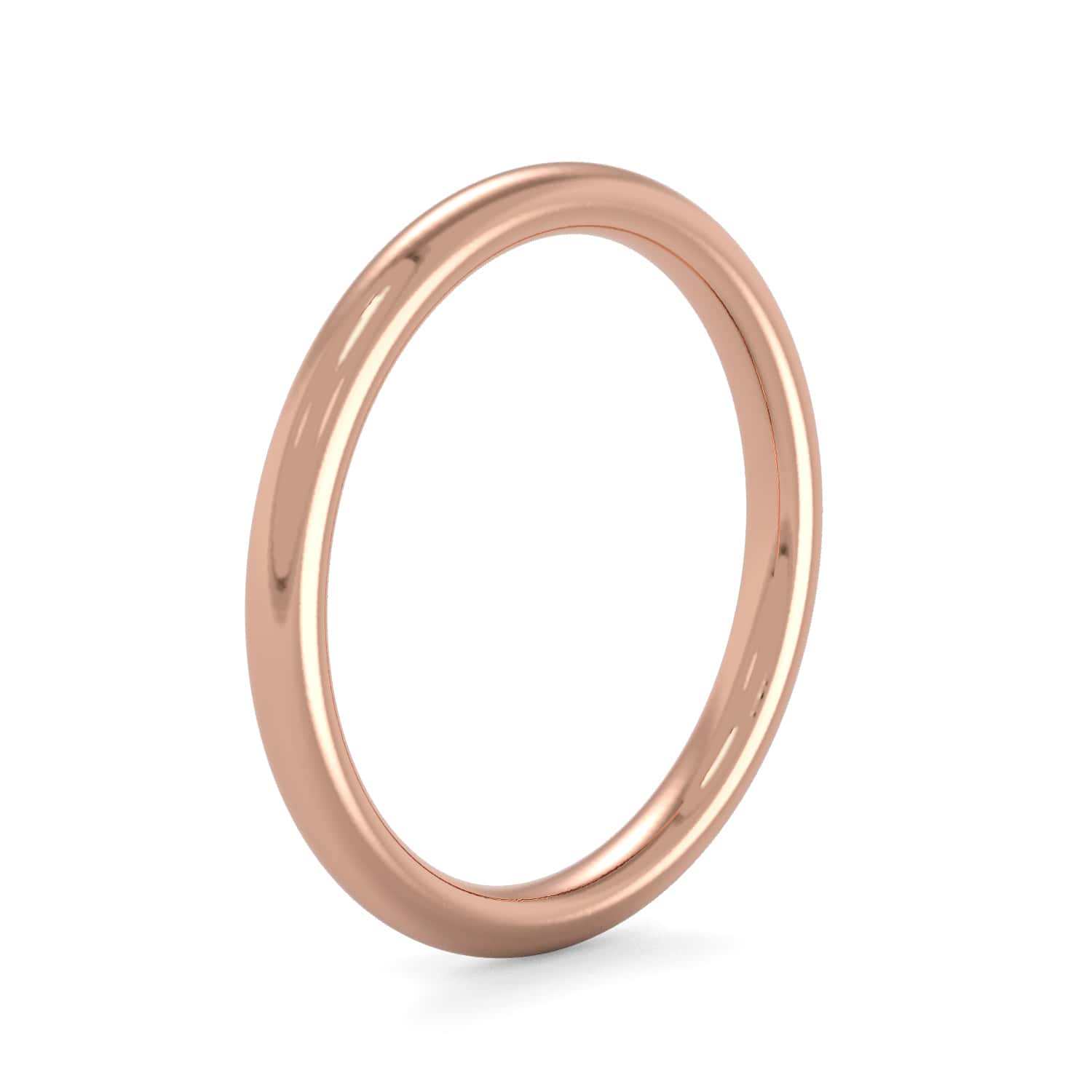 Solid Gold Band in Rose Gold