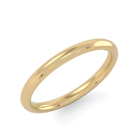 Solid Gold Band in Yellow Gold