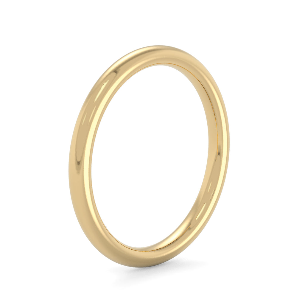 Solid Gold Band in Yellow Gold